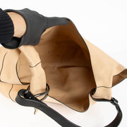 Delvaux Givry With Me nude leather top handle bag