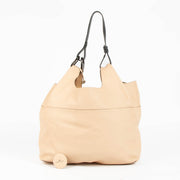 Delvaux Givry With Me nude leather top handle bag