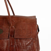 Mulberry Bayswater brown leather travel shoulder bag classic luxury