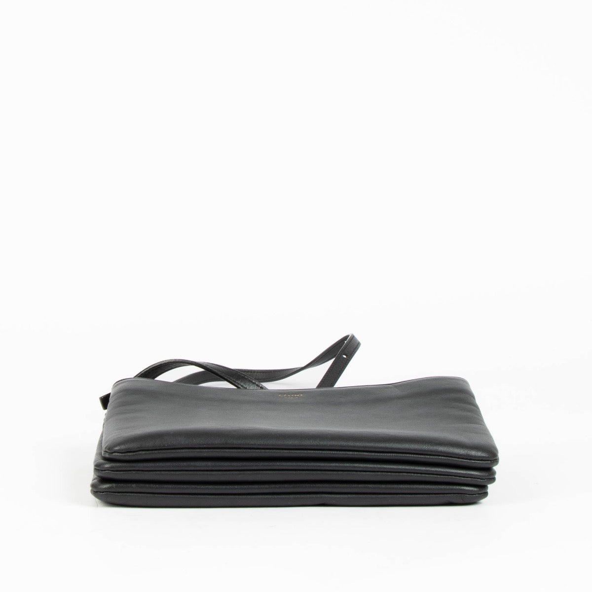 Celine Zwarte Kleine Trio Crossbody