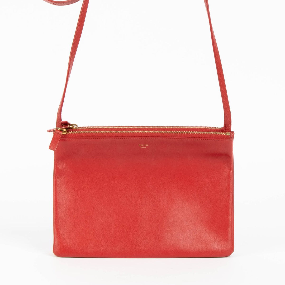 Sac bandoulière Trio moyen rouge Céline