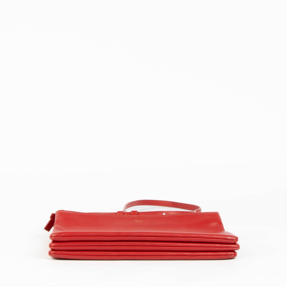 Sac bandoulière Trio moyen rouge Céline