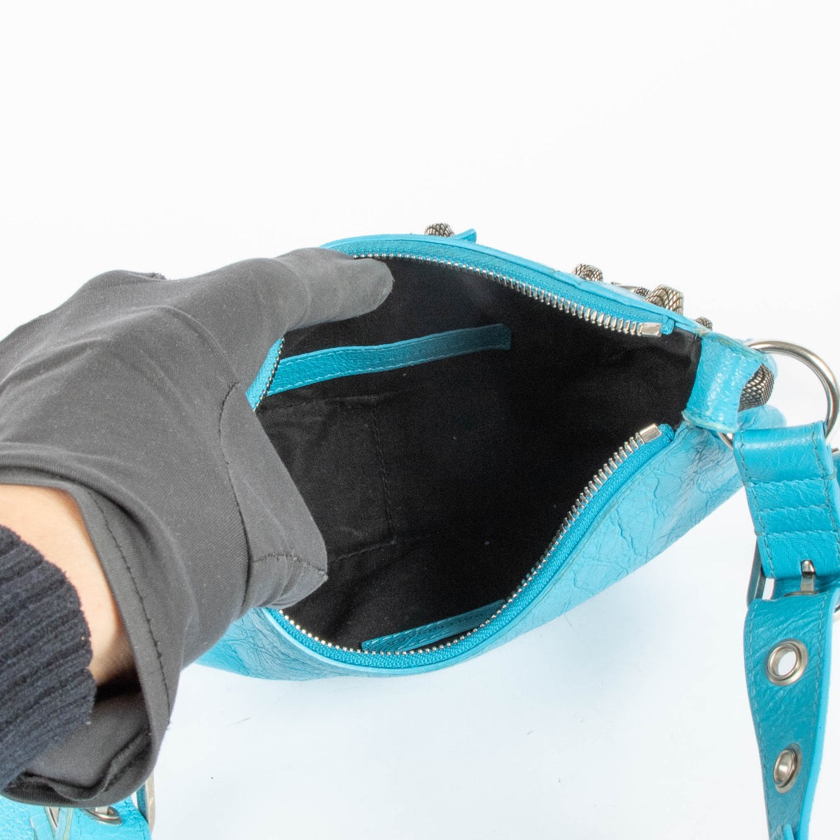 Balenciaga Blue Arena Le Cagole XS Crossbody Bag – Labellov