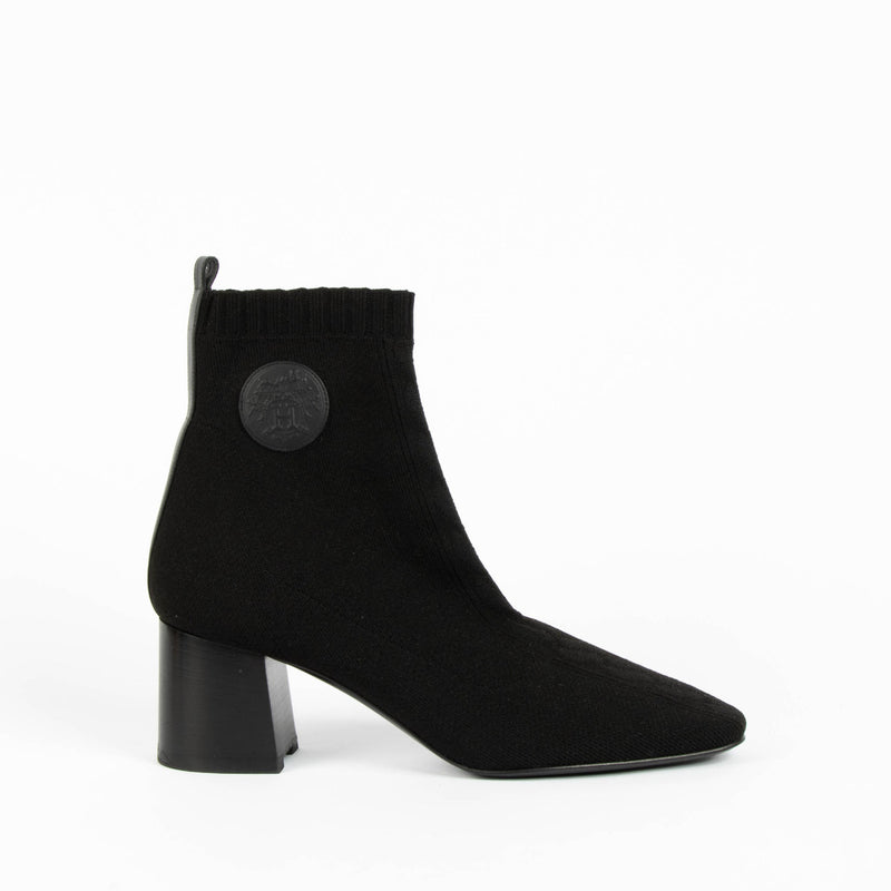 Hermès Black Knit Volver 60 Boots - size 42