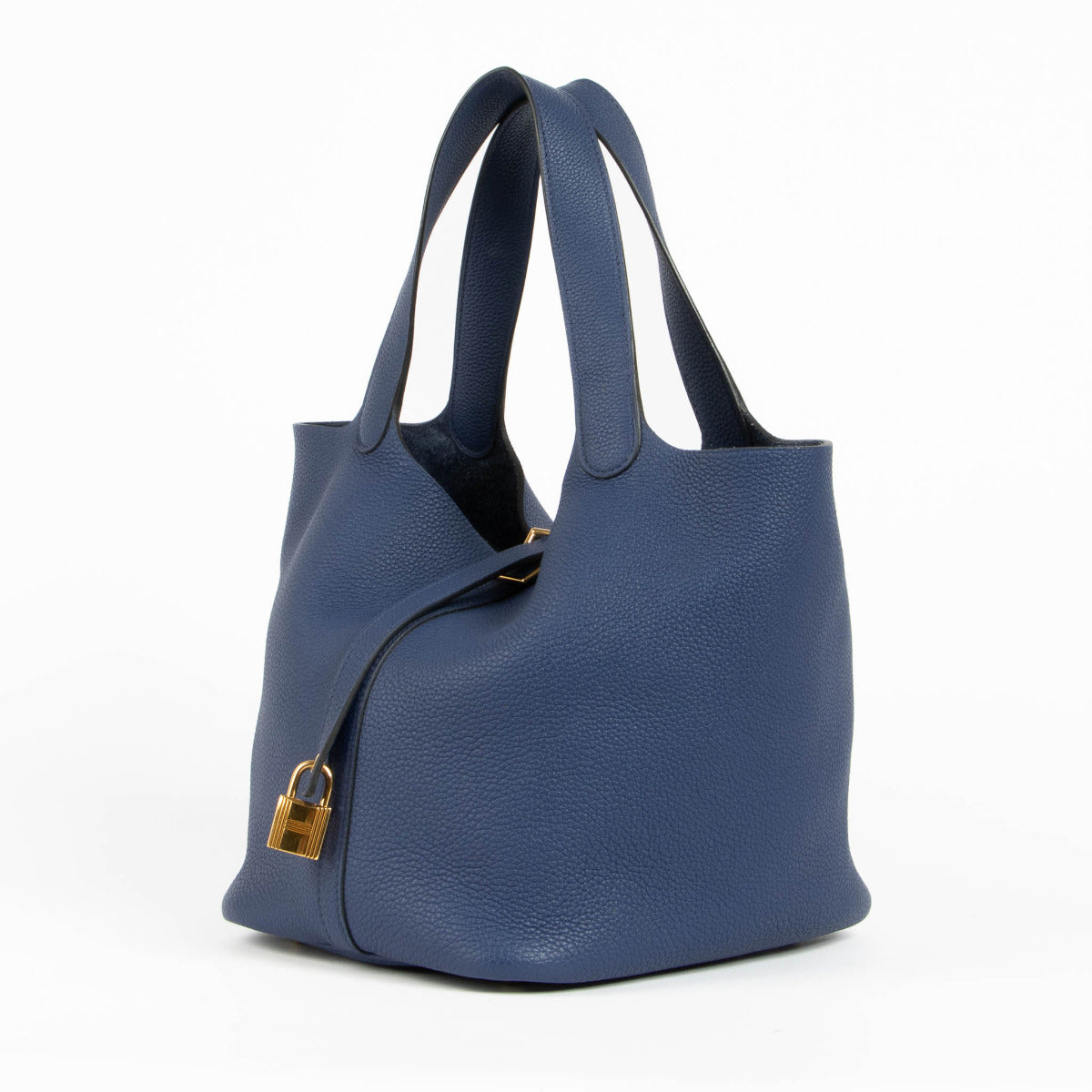 Hermès Blue Agate Picotin 22 GHW