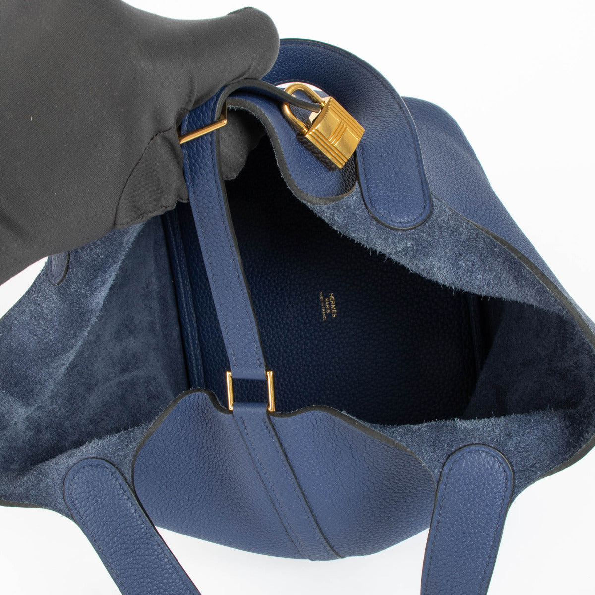 Hermès Picotin Lock 22 Bleu Agate Clemence GHW