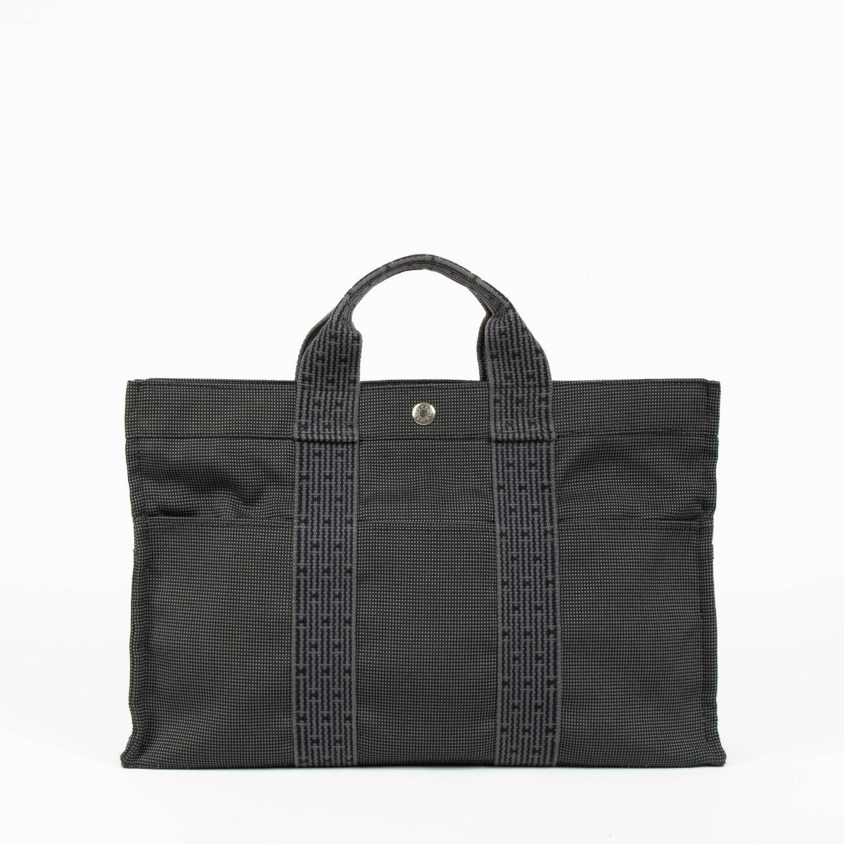 Hermès Herline grey canvas tote bag everyday luxury
