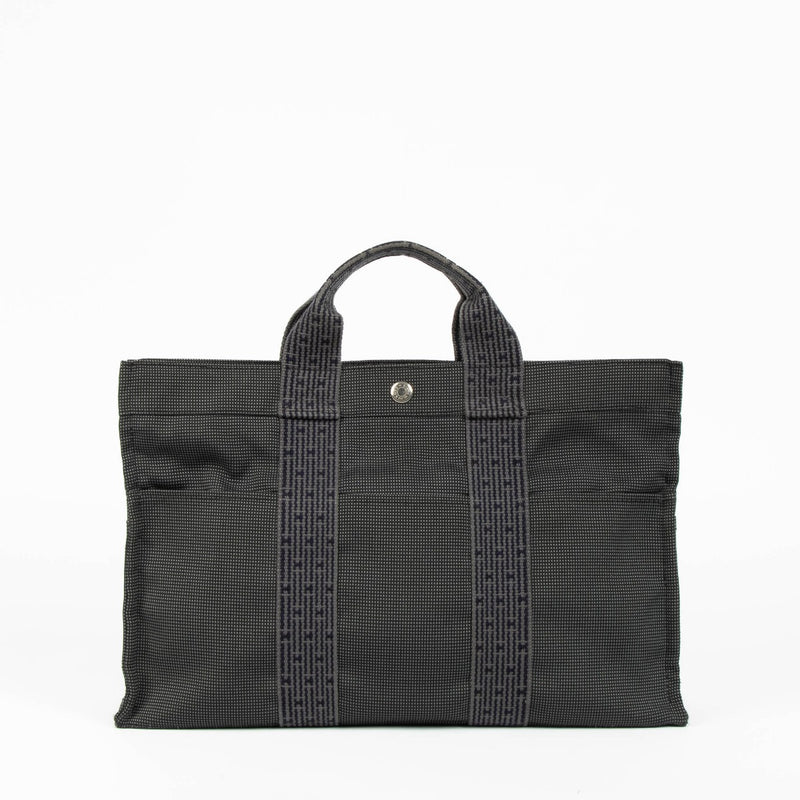 Hermès Herline grey canvas tote bag everyday luxury