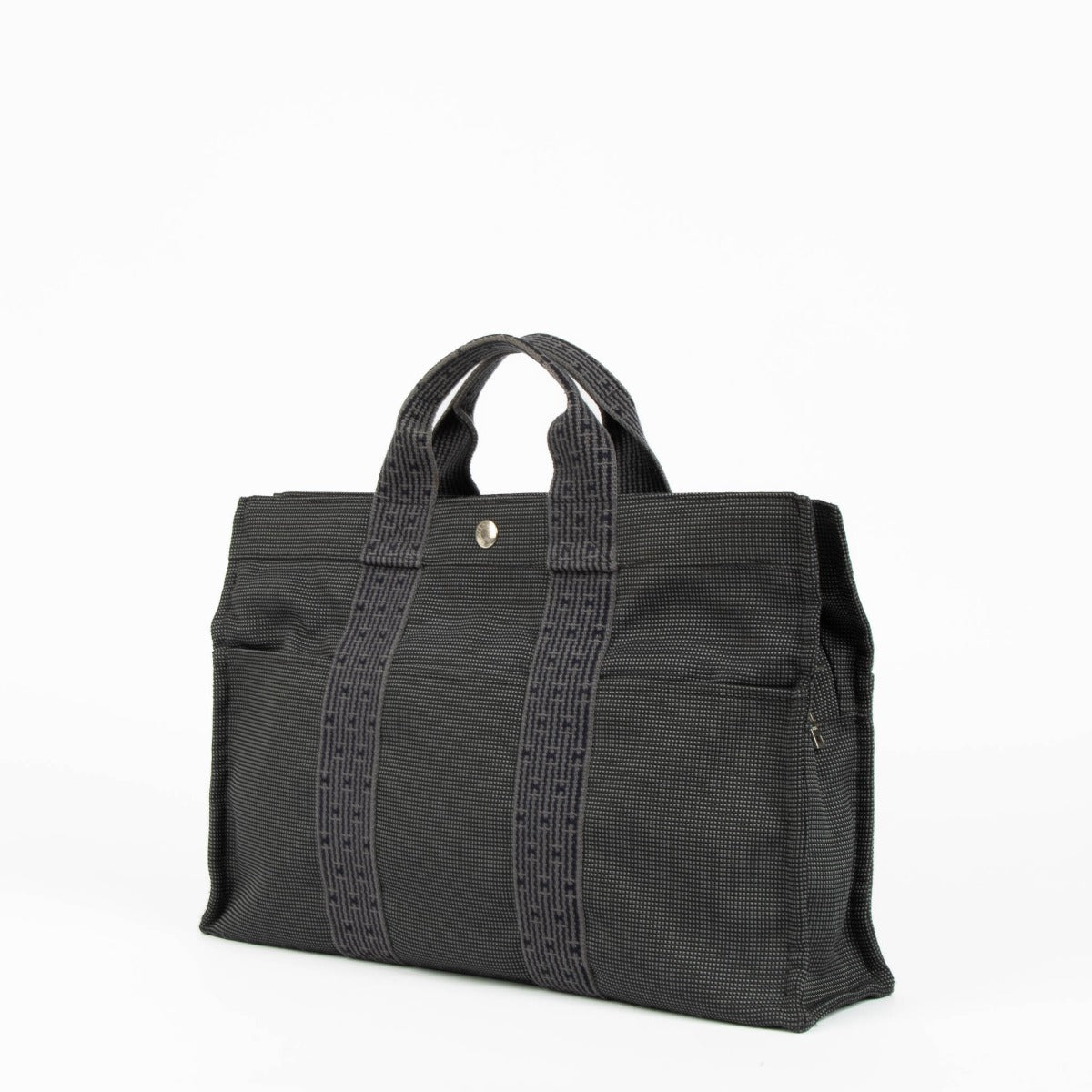 Hermès Herline grey canvas tote bag everyday luxury