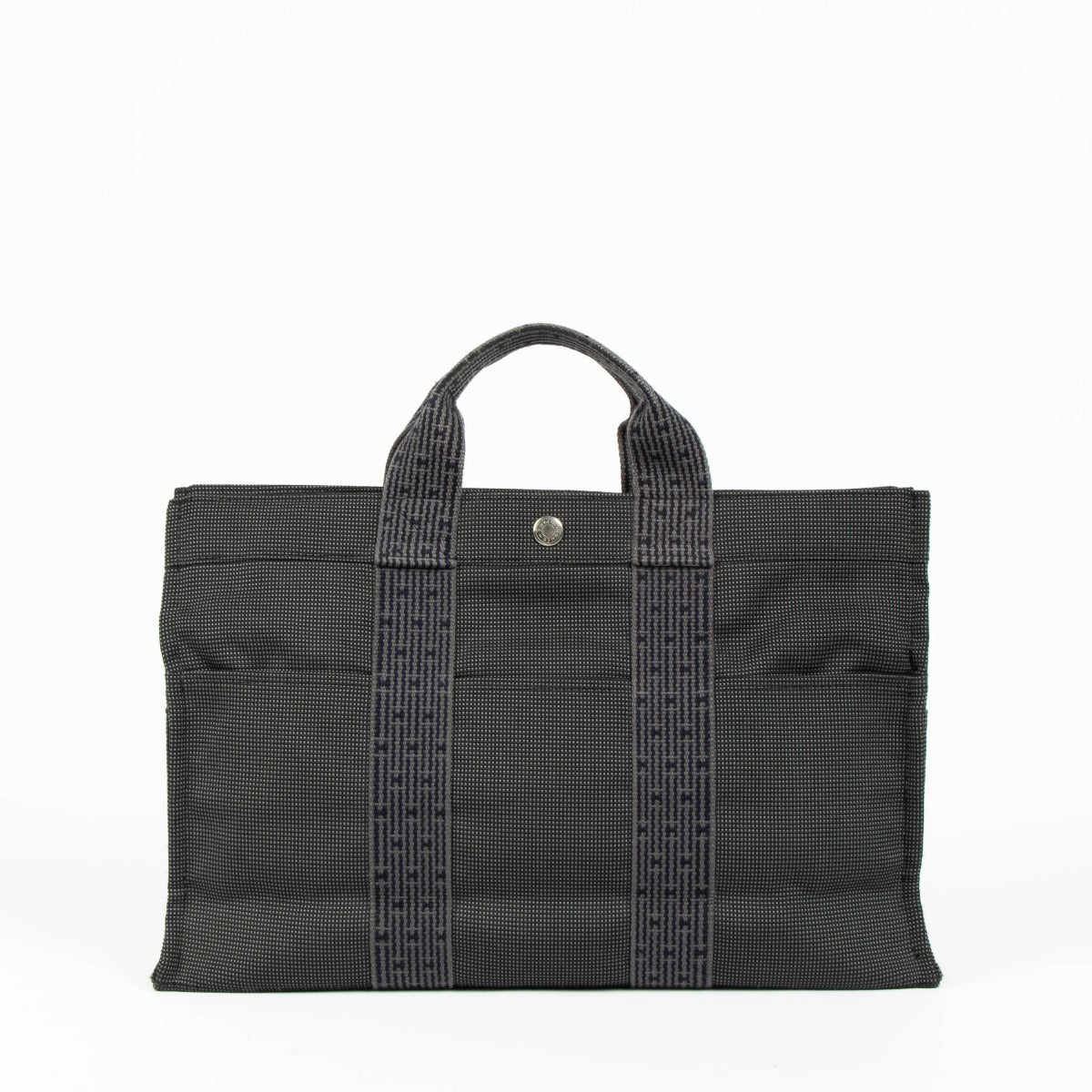 Hermès Herline grey canvas tote bag everyday luxury
