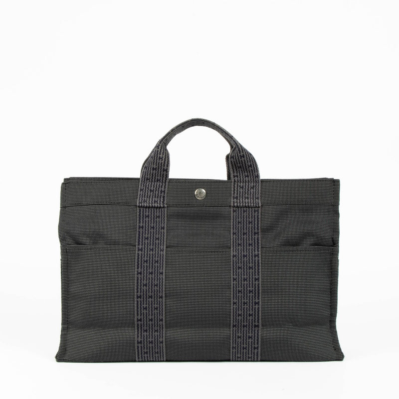 Hermès Herline grey canvas tote bag everyday luxury