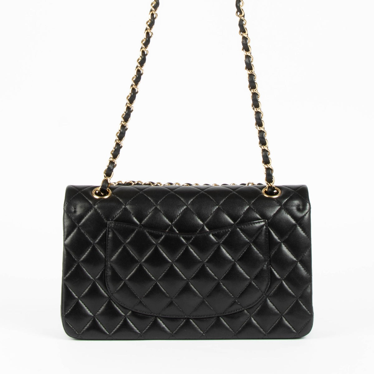 Chanel Black Lambskin Medium Classic 11.12 Bag