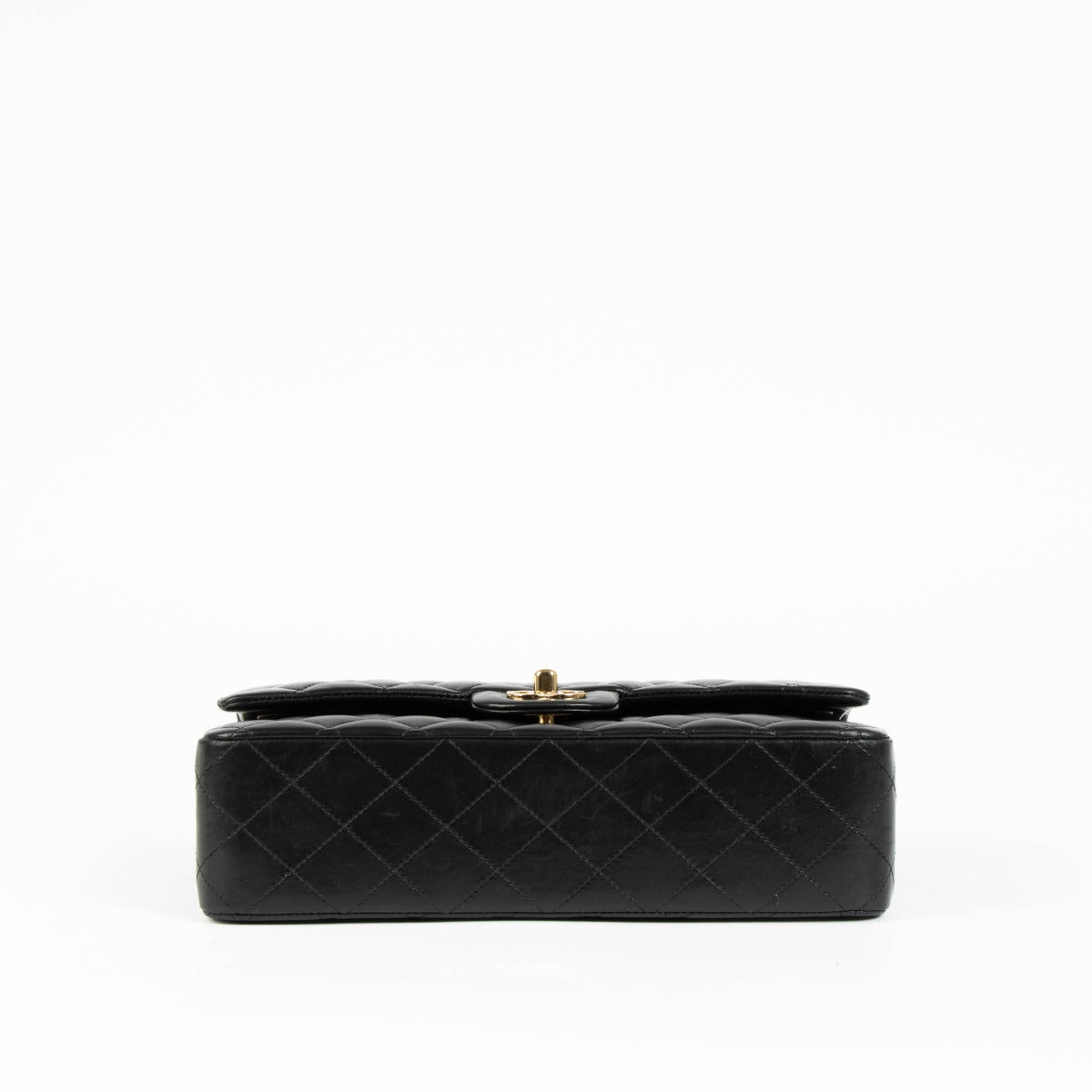 Chanel Black Lambskin Medium Classic 11.12 Bag
