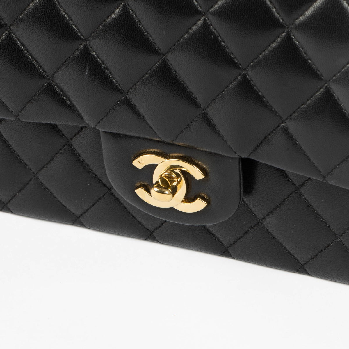 Chanel Black Lambskin Medium Classic 11.12 Bag