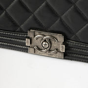 Chanel Boy Bag large black calfskin shoulder crossbody bag