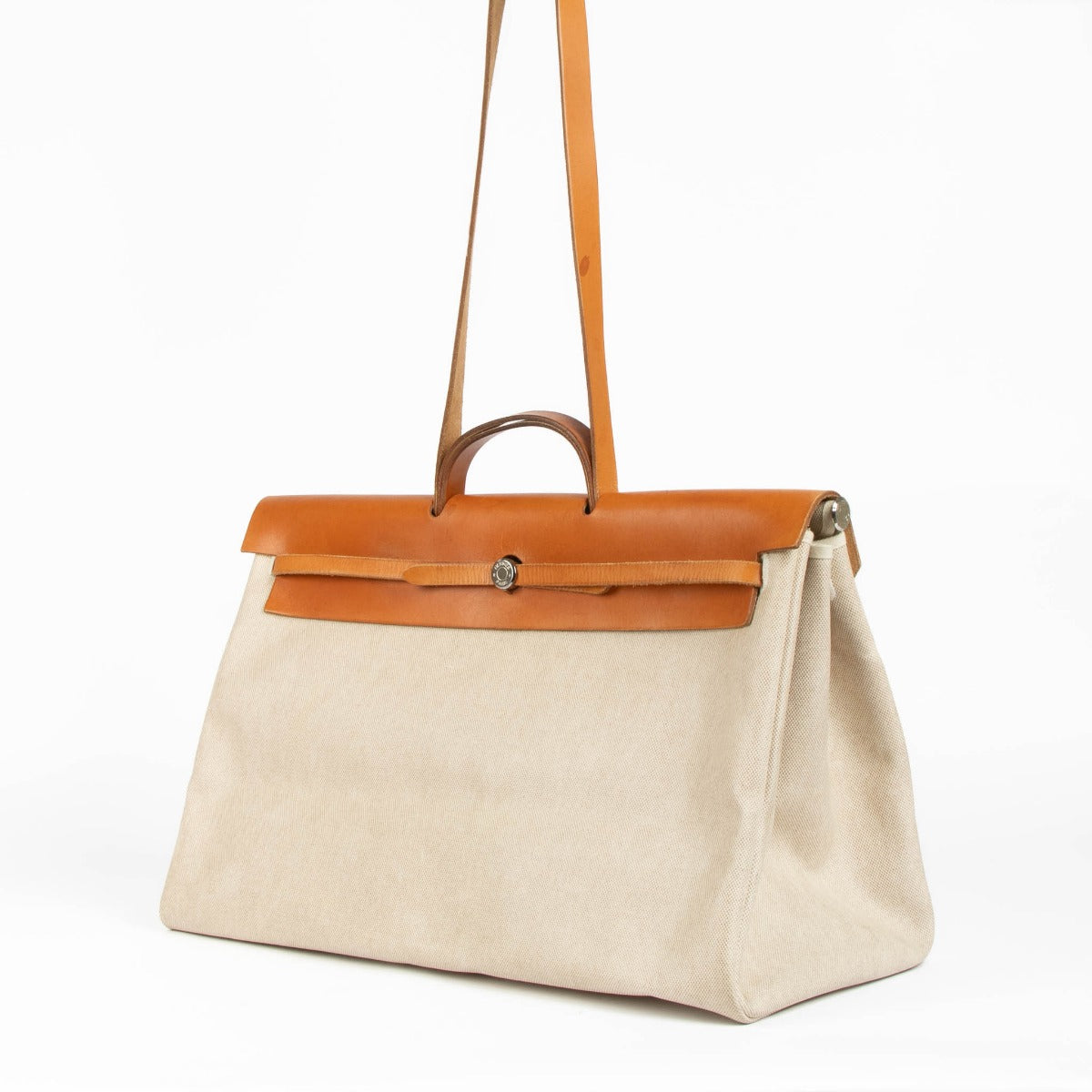 Hermès Vintage Herbag Cabine 2-in-1 Canvas/Leather Travel Bag