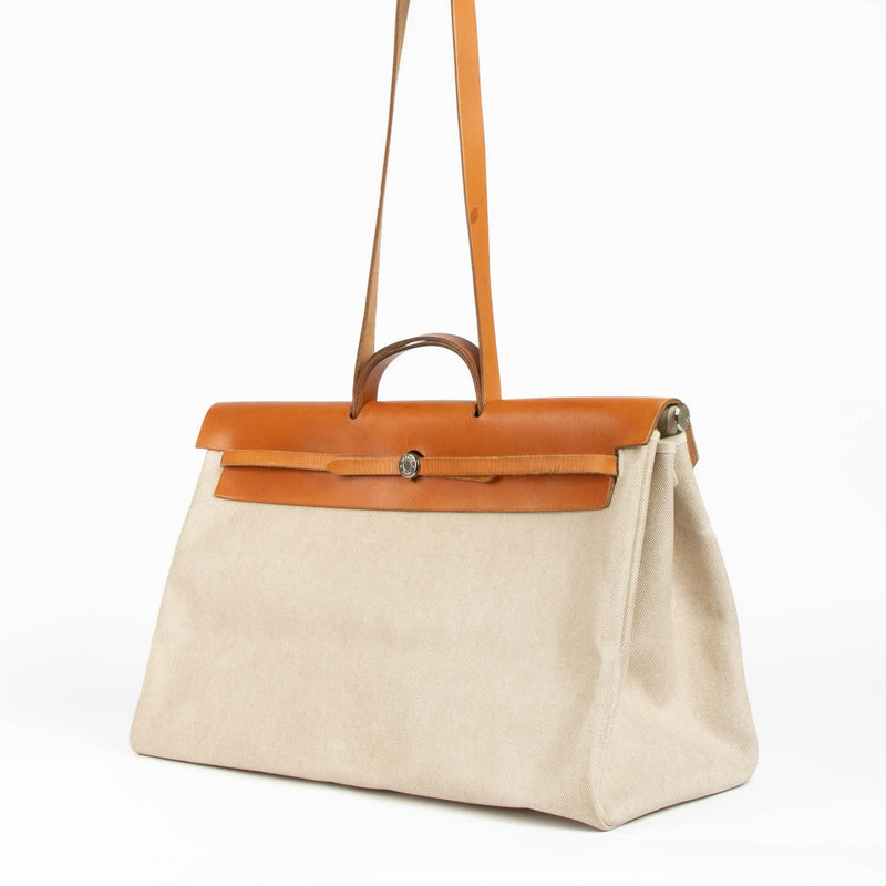 Hermès Vintage Herbag Cabine 2-in-1 Canvas/Leather Travel Bag