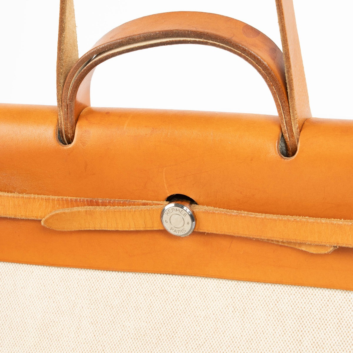 Hermès Vintage Herbag Cabine 2-in-1 Canvas/Leather Travel Bag