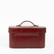 Delvaux burgundy leather beauty case luxury travel accessory