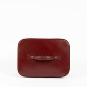 Delvaux burgundy leather beauty case luxury travel accessory