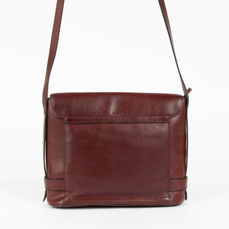 Delvaux burgundy vintage leather crossbody bag timeless elegance