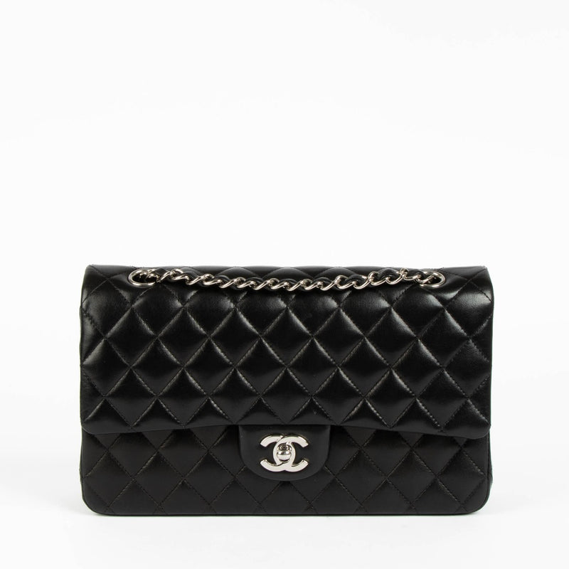 Chanel Black Lambskin Medium Classic 11.12 Handbag