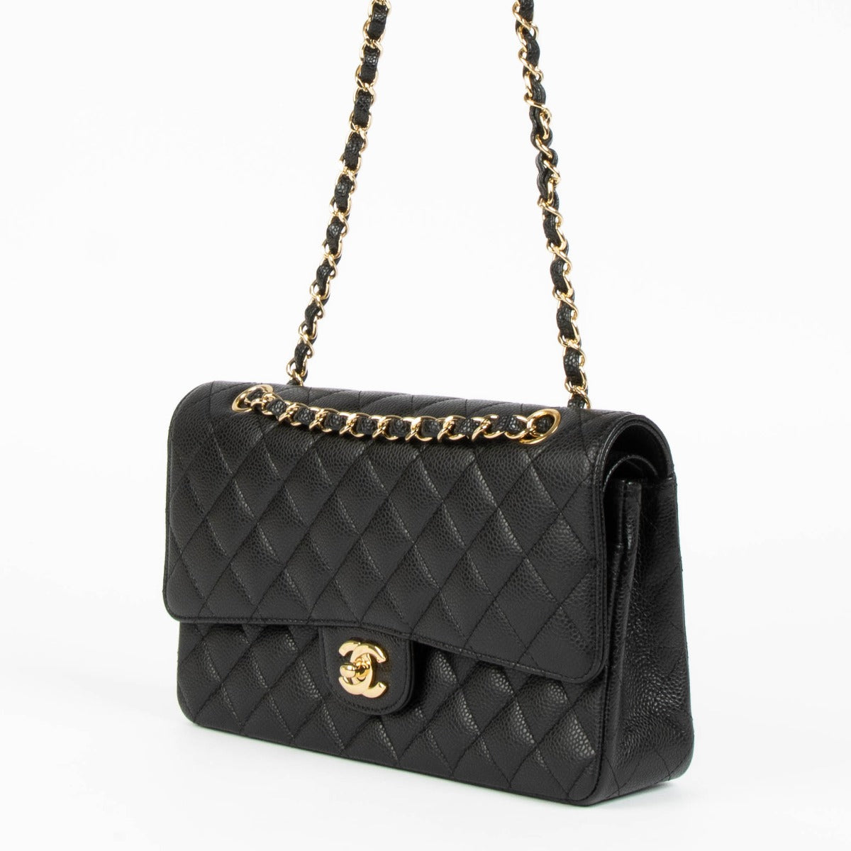Chanel Black Caviar Medium Classic 11.12 Bag