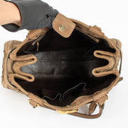 Shop the authentic Gucci Brown Python GG Top Handle Bag second hand on Labellov.com