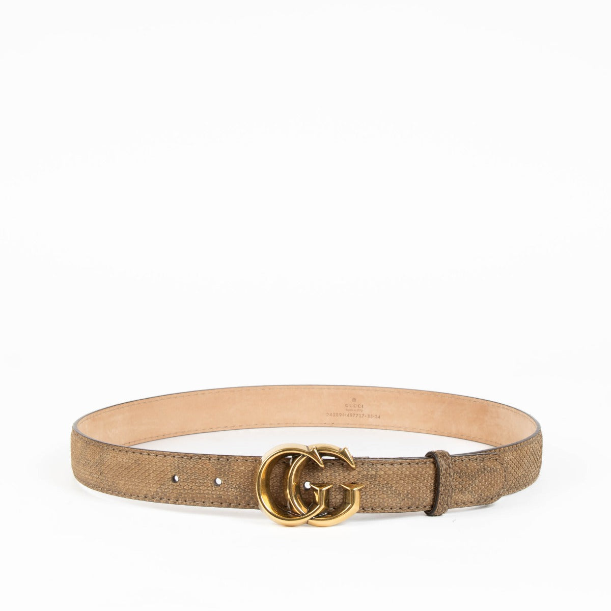 Shop this 100% authentic Gucci Brown Snake Belt at Labellov.com