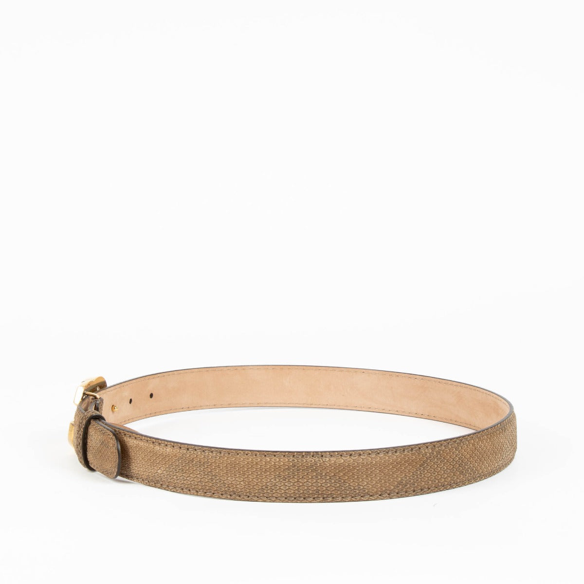 Shop this 100% authentic Gucci Brown Snake Belt at Labellov.com
