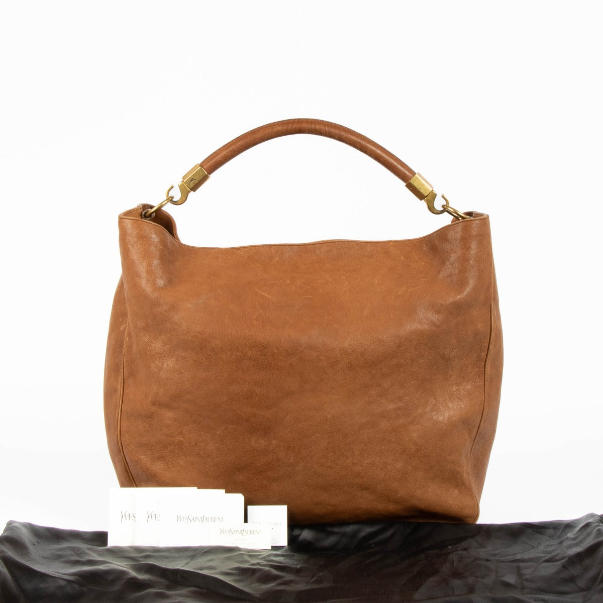 Shop the authentic Saint Laurent Brown Top Handle Bag second hand on Labellov.com