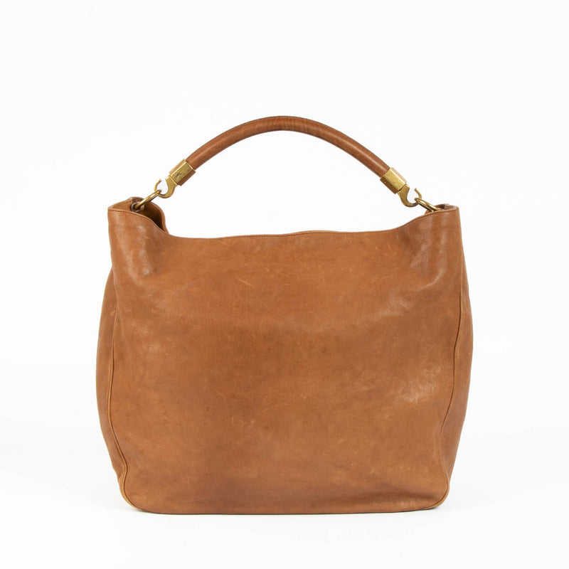 Shop the authentic Saint Laurent Brown Top Handle Bag second hand on Labellov.com