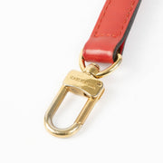 Louis Vuitton red leather adjustable shoulder crossbody strap