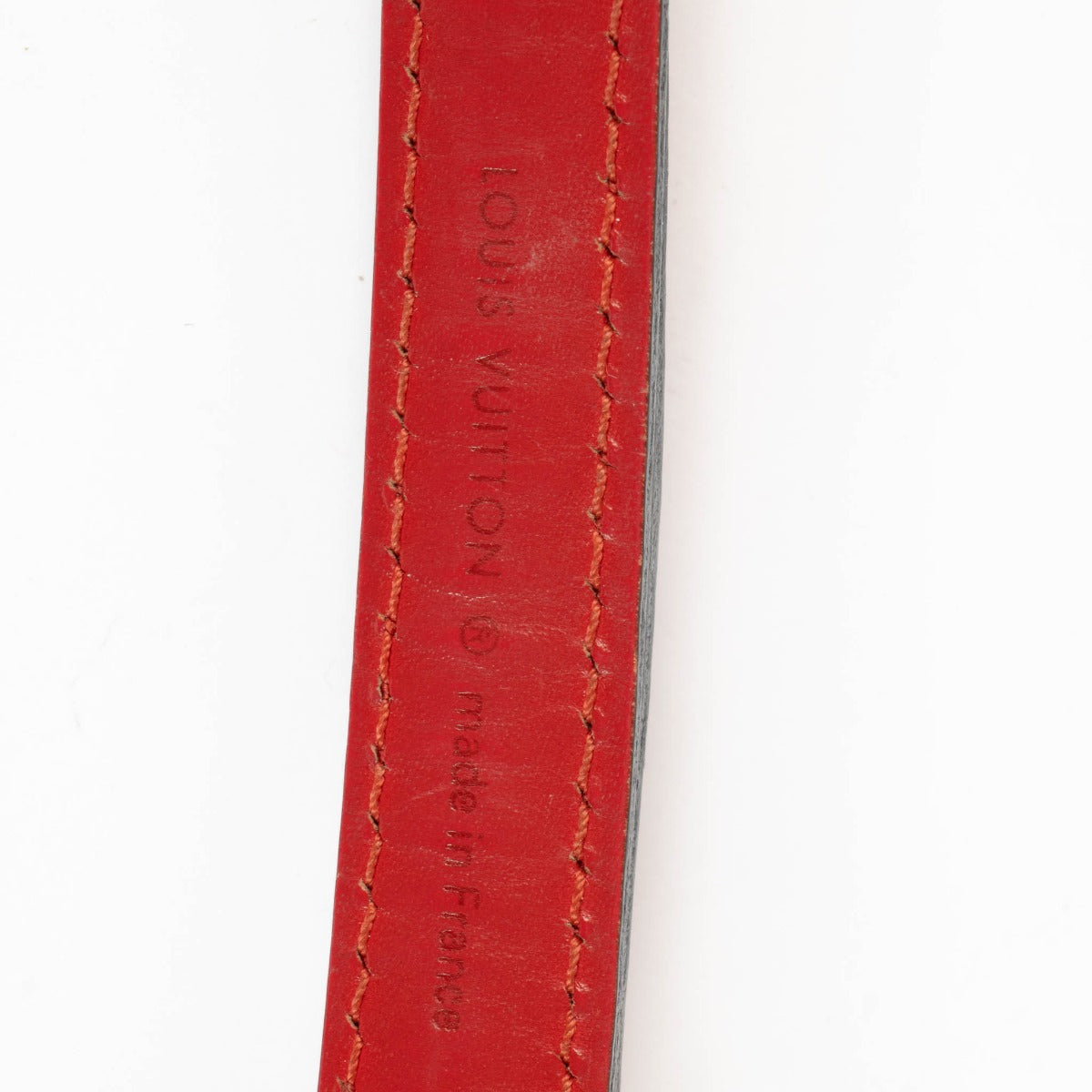Louis Vuitton red leather adjustable shoulder crossbody strap