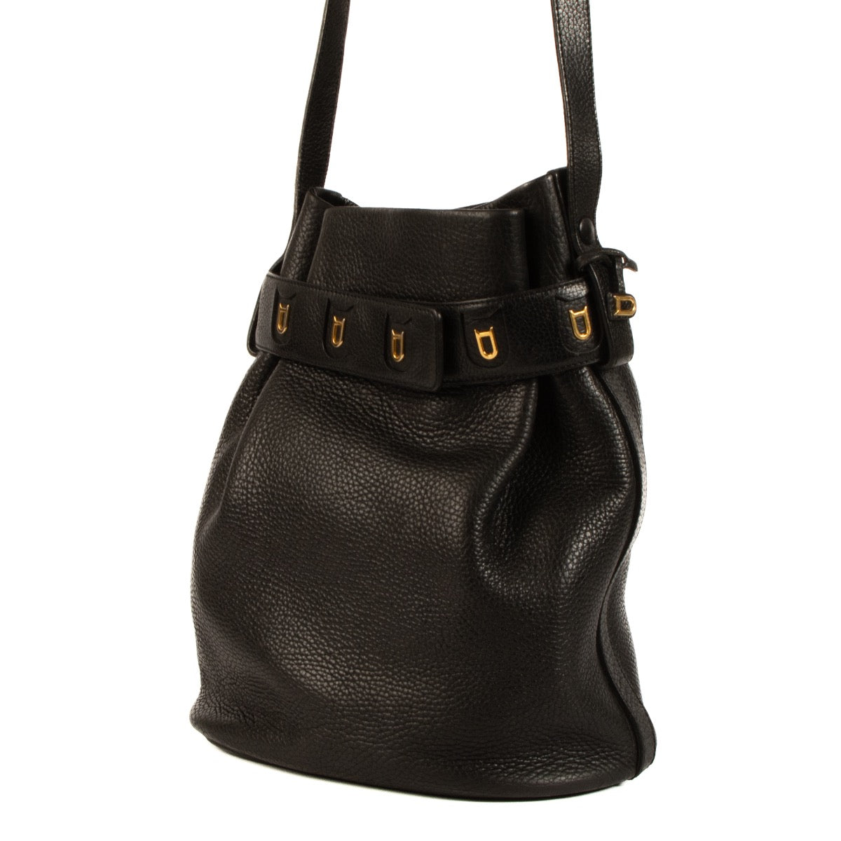 shop 100% authentic second hand Delvaux Black Leather Calicot Bag on Labellov.com