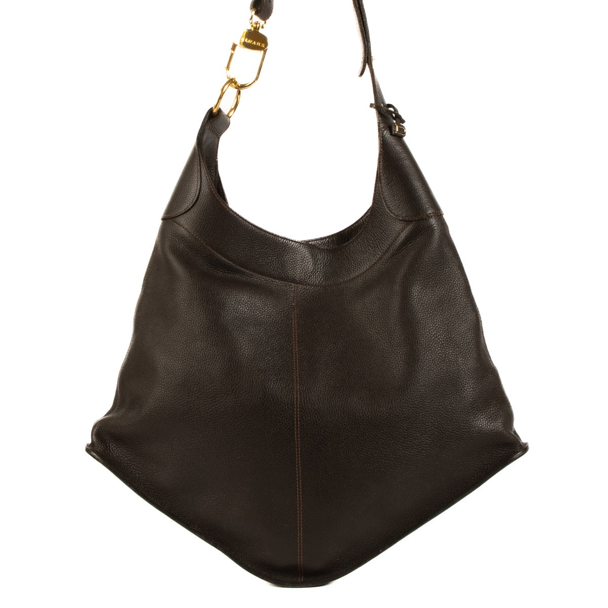 Shop safe online at Labellov in Antwerp, Brussels and Knokke this 100% authentic second hand Delvaux Brown Leather Satan Crossbody Bag