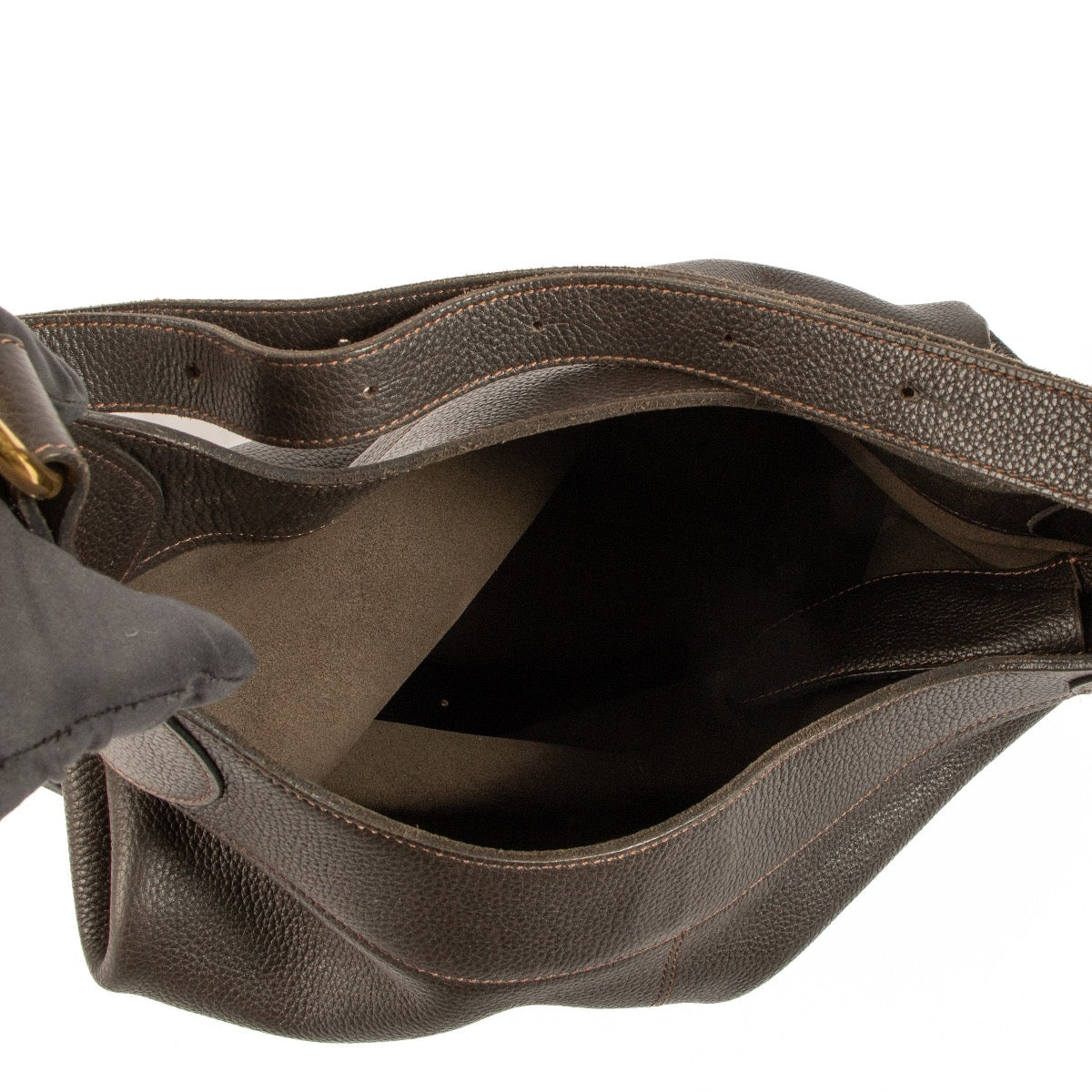 Shop safe online at Labellov in Antwerp, Brussels and Knokke this 100% authentic second hand Delvaux Brown Leather Satan Crossbody Bag
