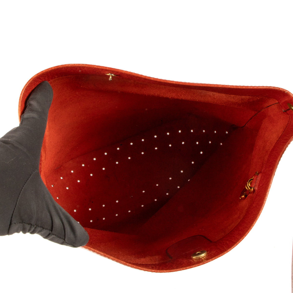 Sac à bandoulière Delvaux Le Pin en cuir rouge vintage