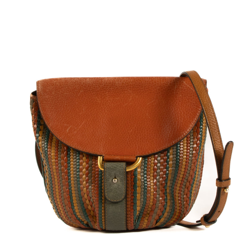 Delvaux Multicolor Toile de Cuir Listrac PM Crossbody Bag