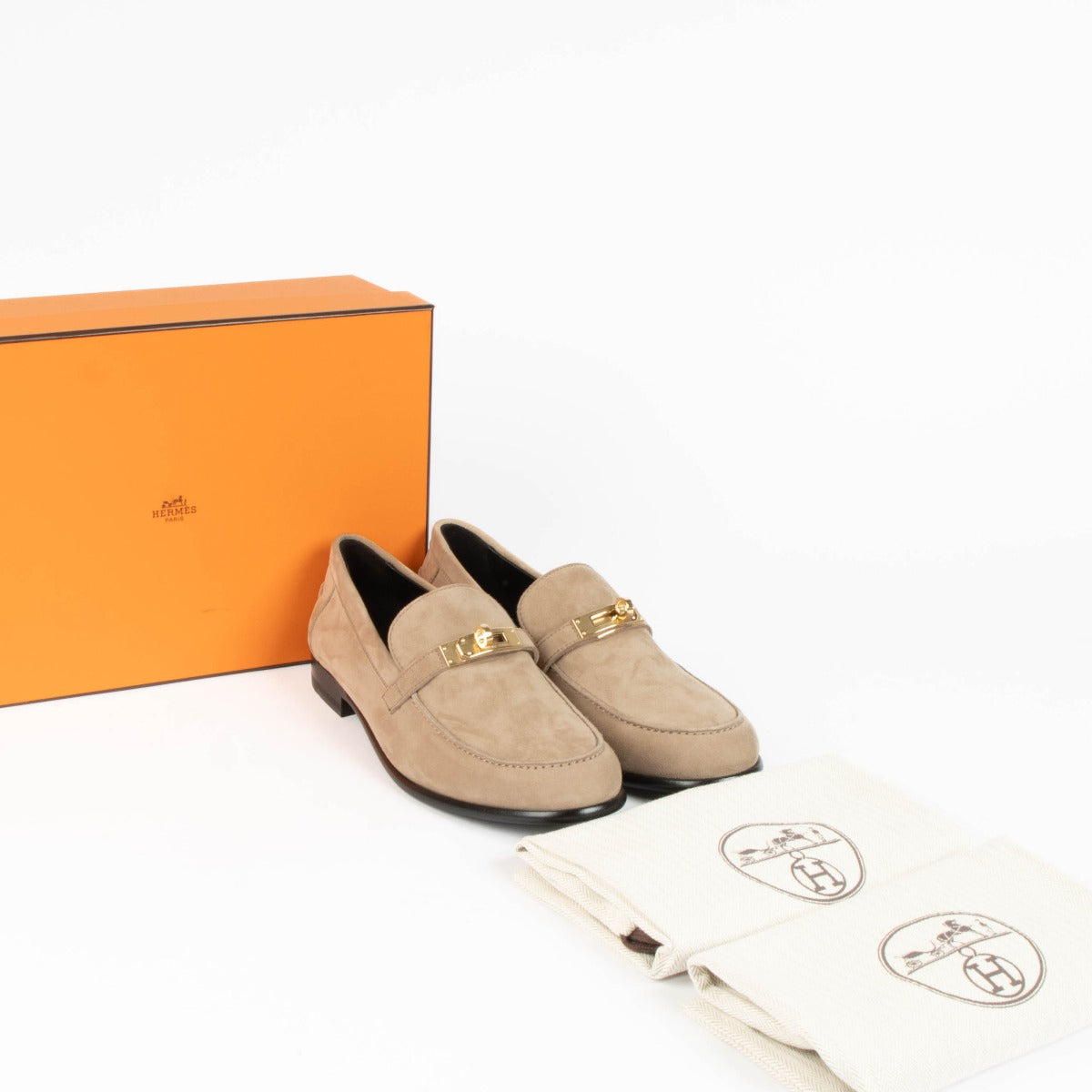 Shop this 100% authentic Hermès Beige Sable Destin Loafer at Labellov.com.