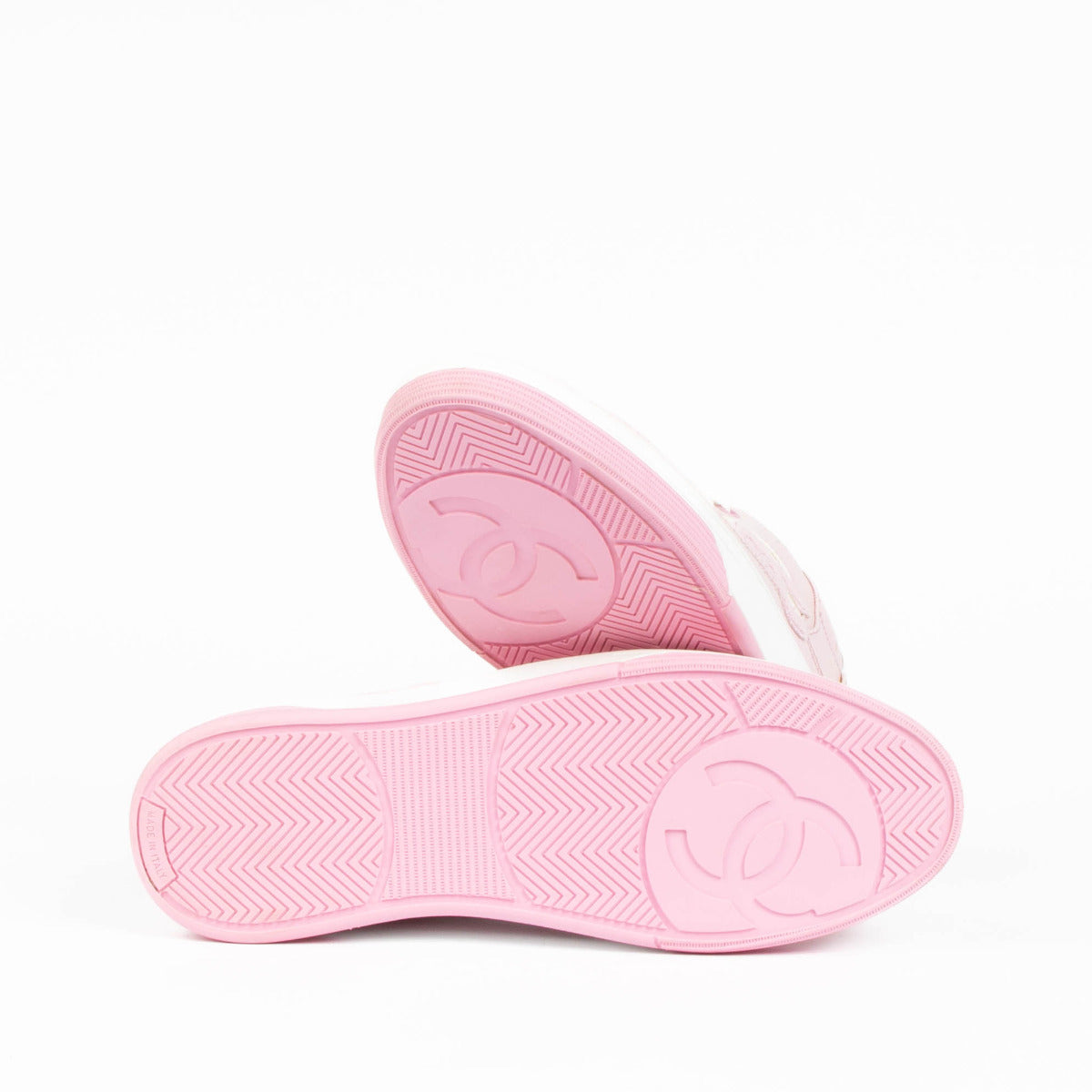 Chanel Pink Canvas Sneakers - size 40