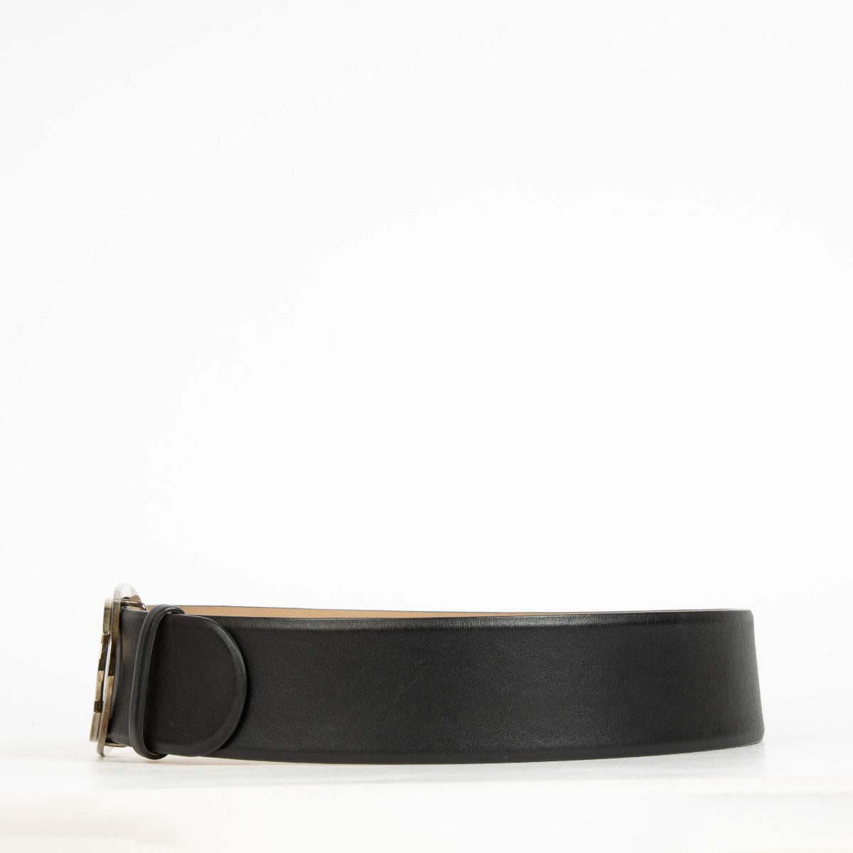Authentic pre-loved Chanel Black Buckle Belt - Size 75 on Labellov.com