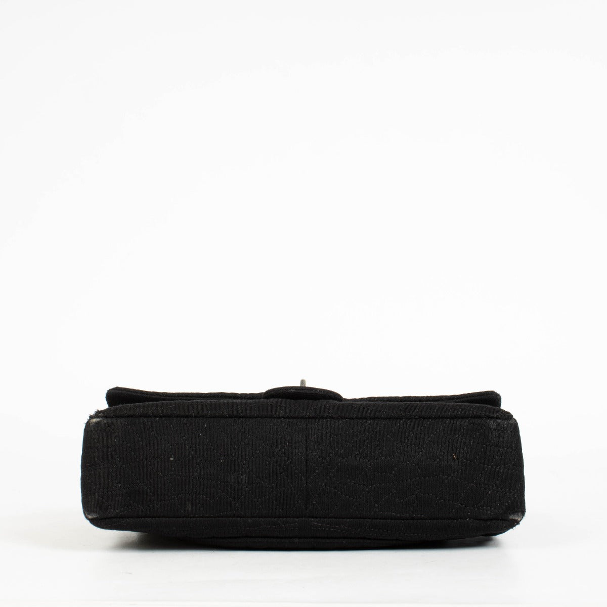 Authentic pre-loved Chanel Black Jersey Coco's Croc Medium 2.55 Reissue Flap Bag on Labellov.com