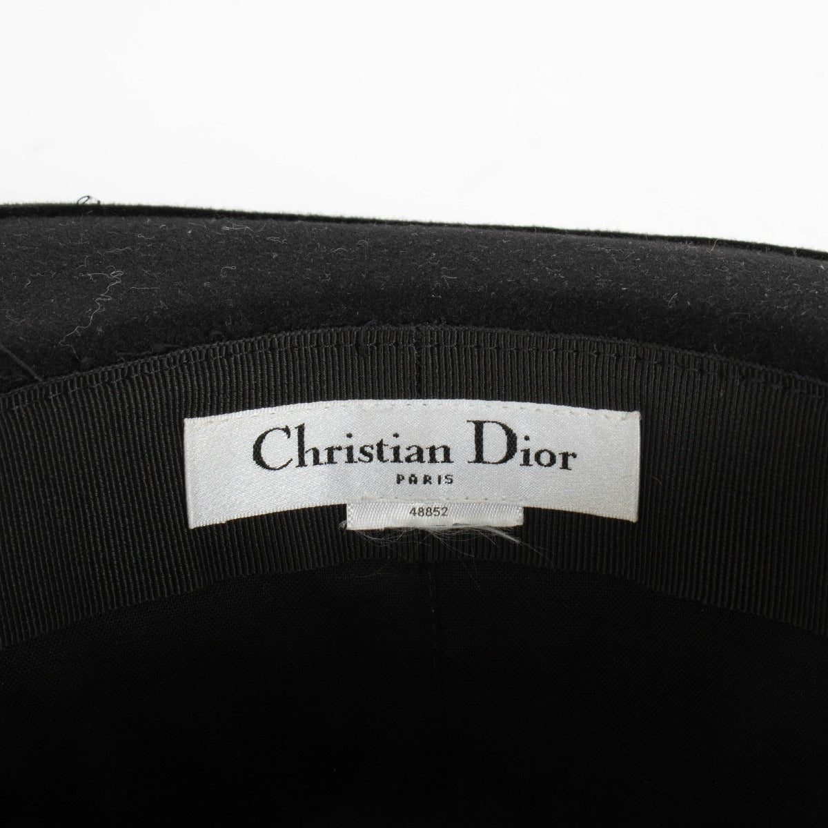 Authentic pre-loved Christian Dior Black Hat - Size 56 on Labellov.com