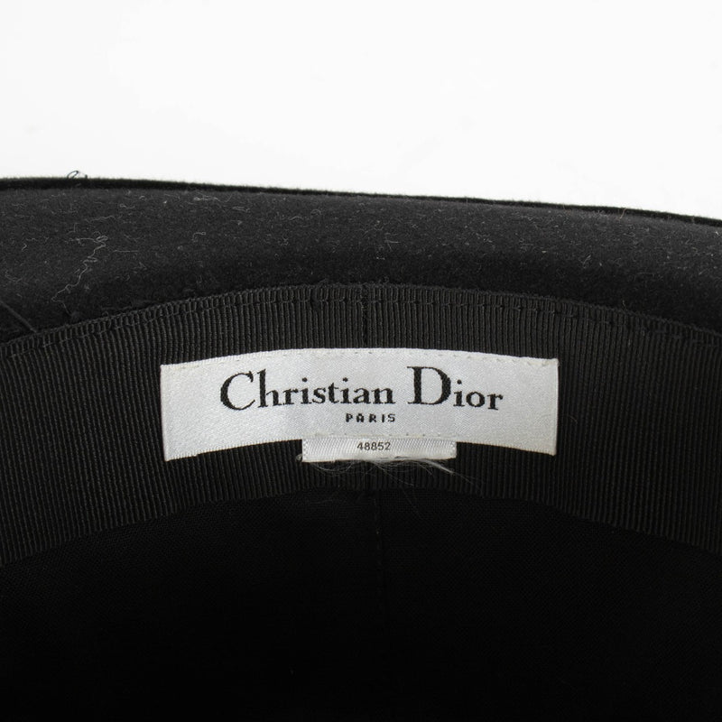 Authentic pre-loved Christian Dior Black Hat - Size 56 on Labellov.com