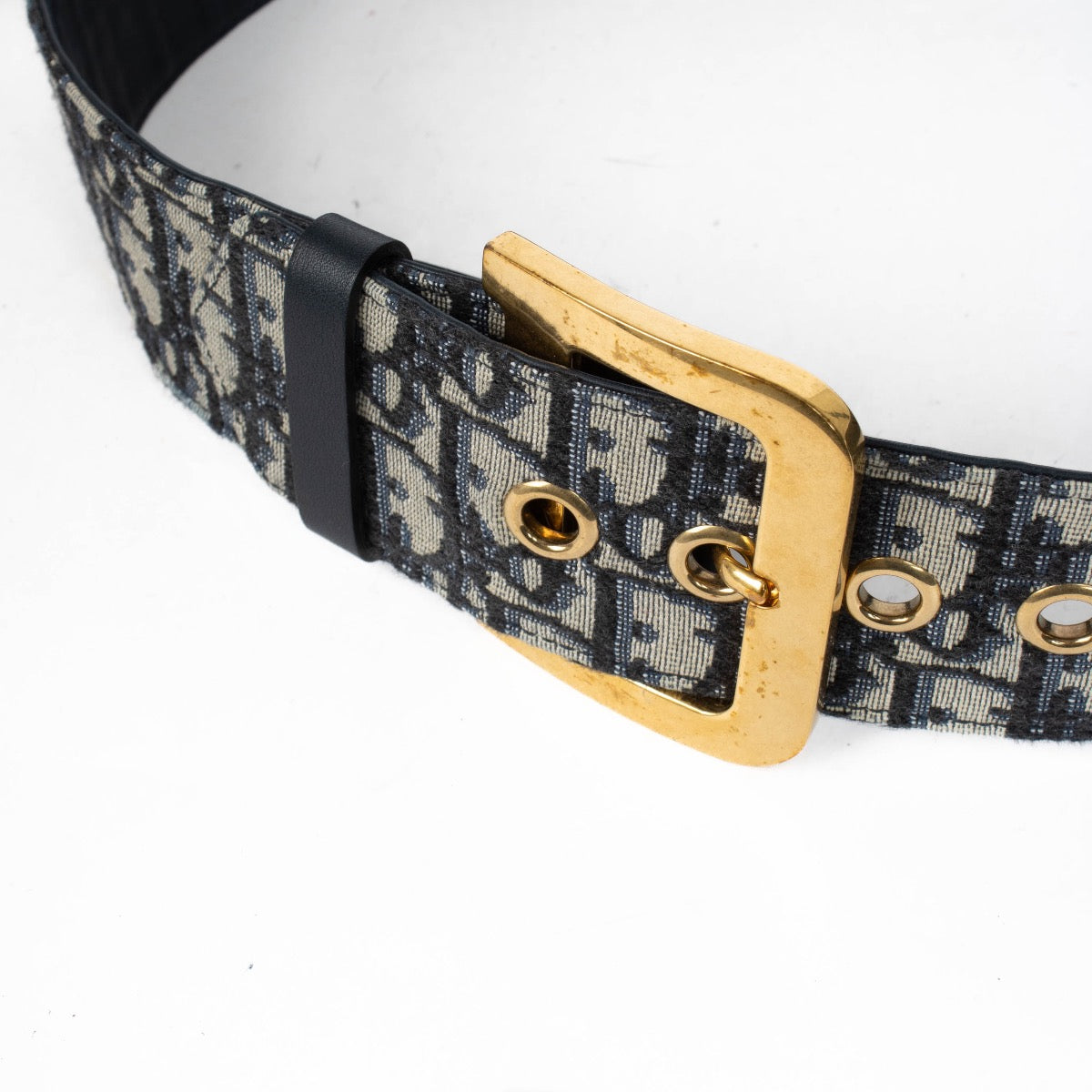 Authentic pre-loved Dior Monogram Wide Oblique Belt - Size 75 on Labellov.com