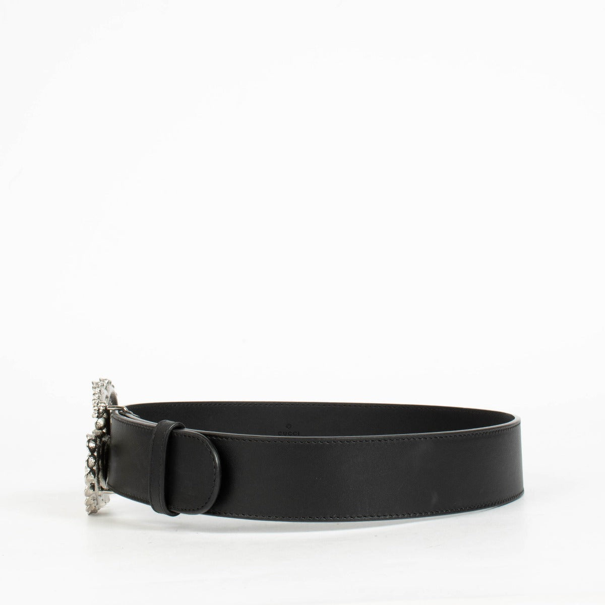 Authentic pre-loved Gucci Black Sequin GG Logo Belt on Labellov.com
