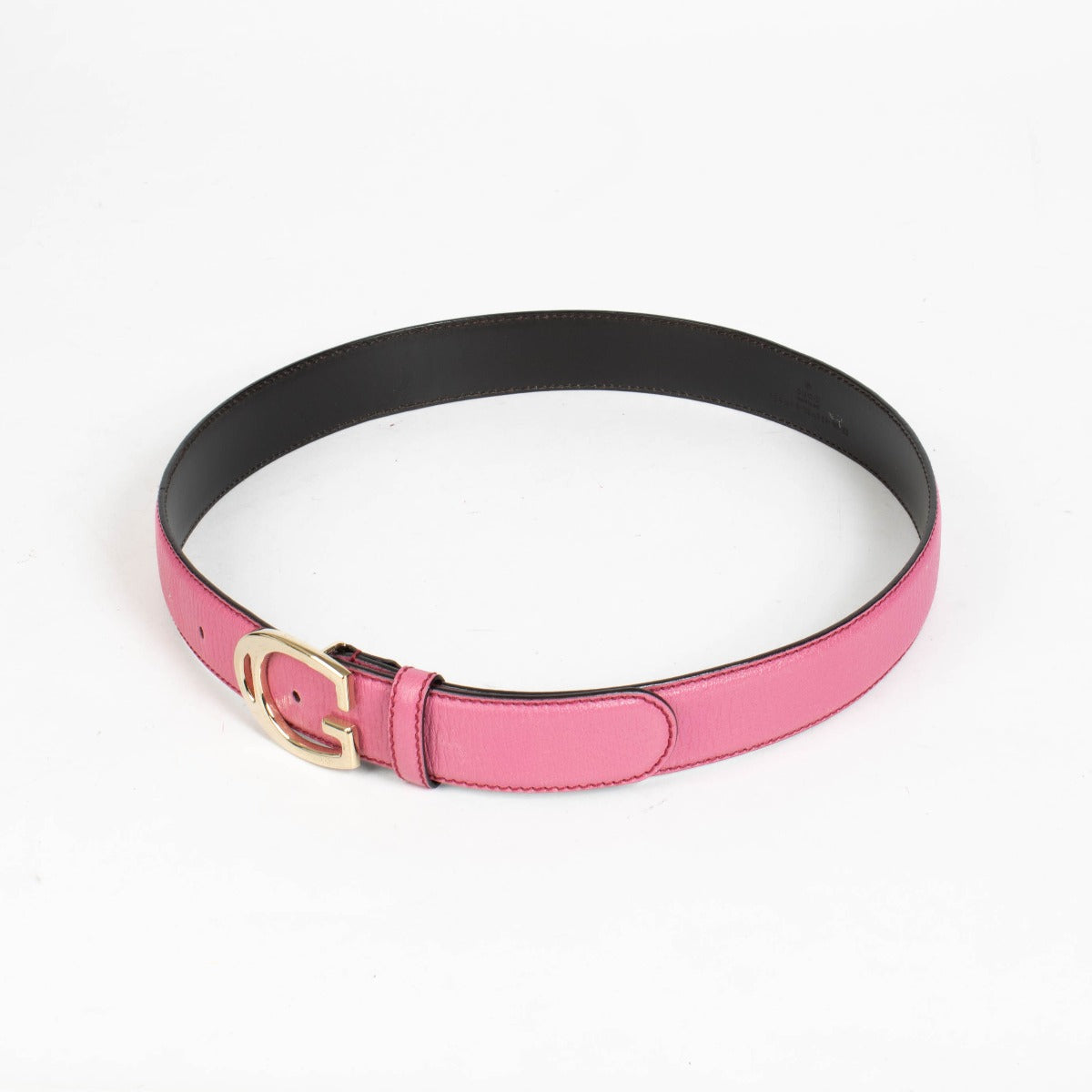 Authentic pre-loved Gucci Pink Leather Belt on Labellov.com