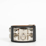 Authentic pre-loved Hermès Grey Swift Collier De Chien Bracelet on Labellov.com