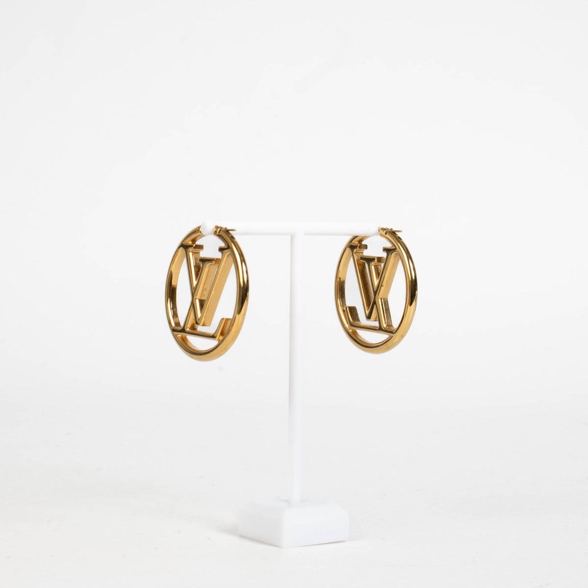 Authentic pre-loved Louis Vuitton Gold Hoop Earrings on Labellov.com